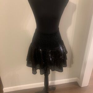 Simply southern black sequin skirt